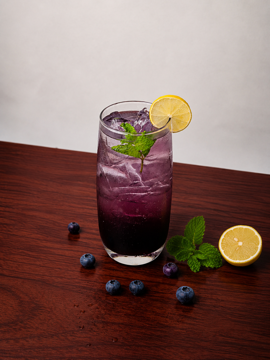 Blueberry Fizz Mocktail